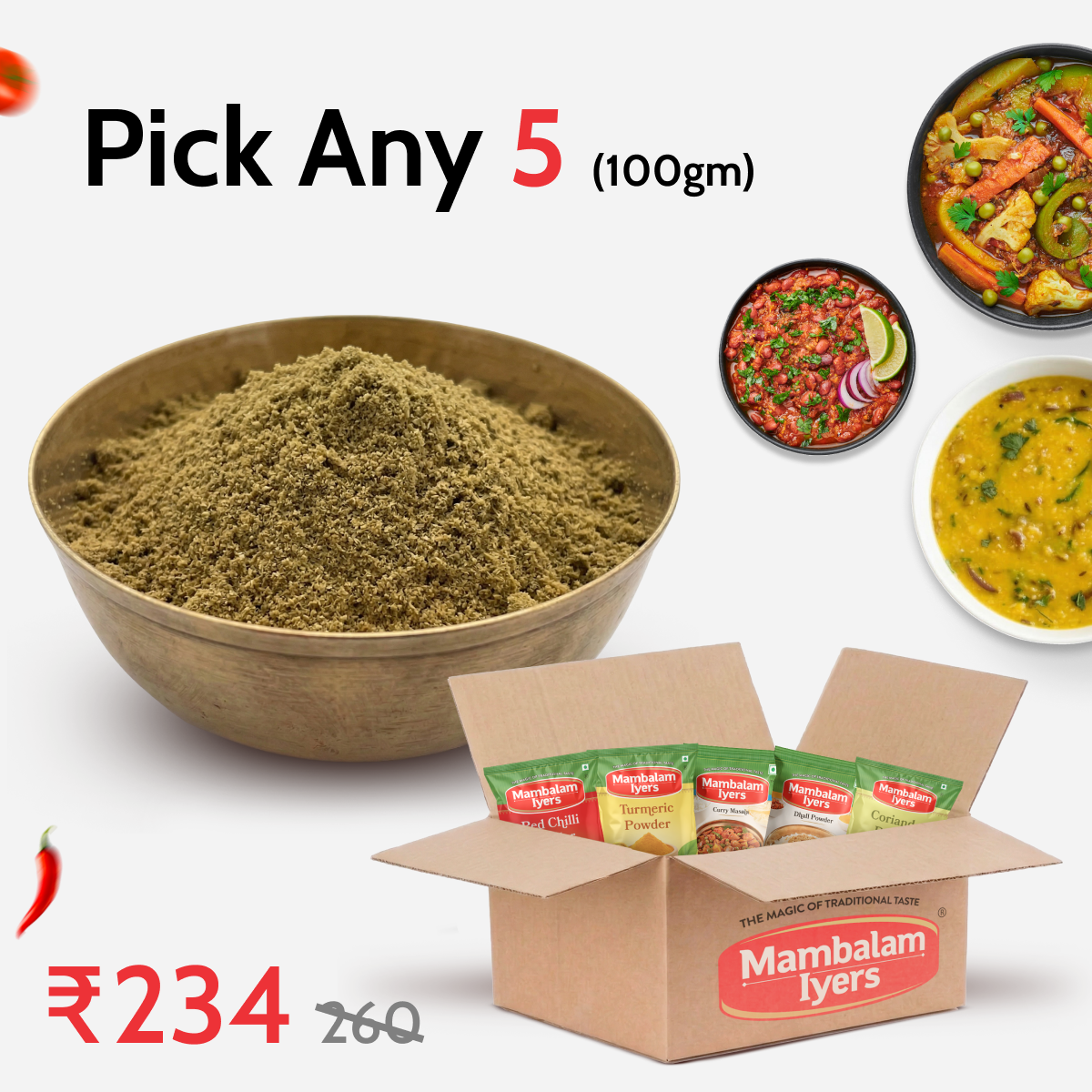 PICK ANY 5 (Masalas)