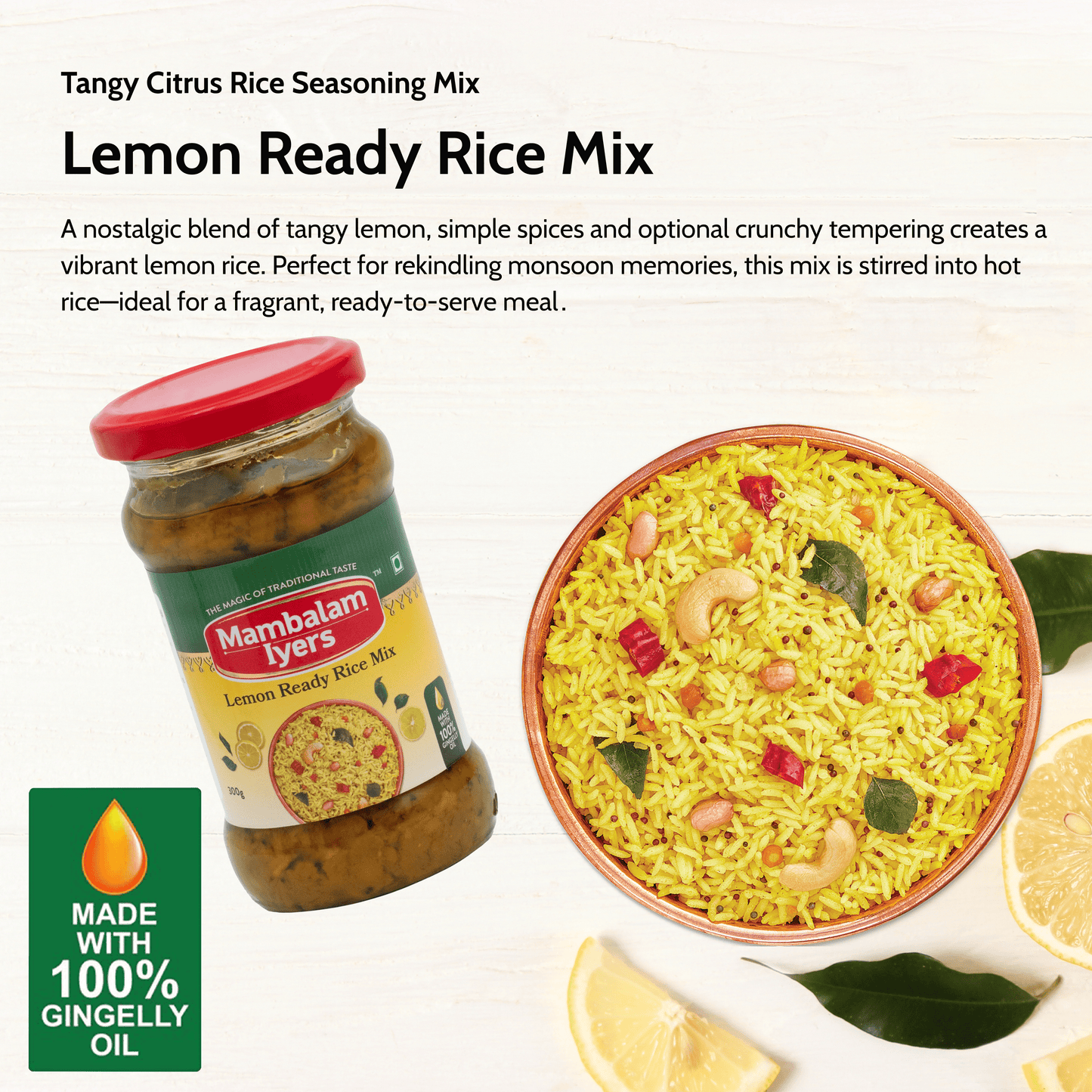 Lemon Ready Rice Mix (300 Gms)