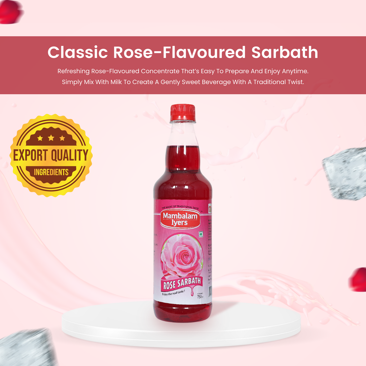 Rose Sarbath (700 Ml)