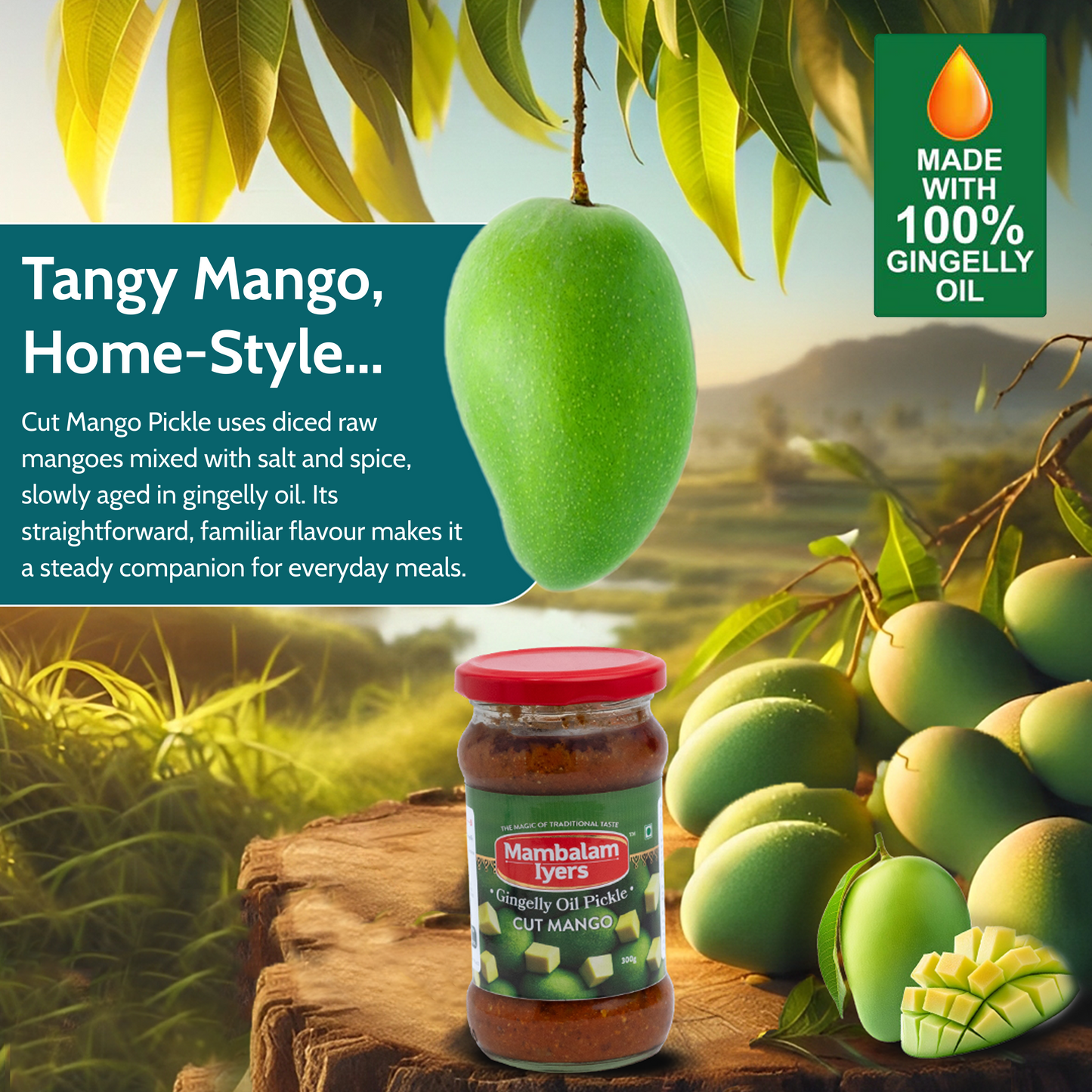 Cut Mango Pickle (300 gms)