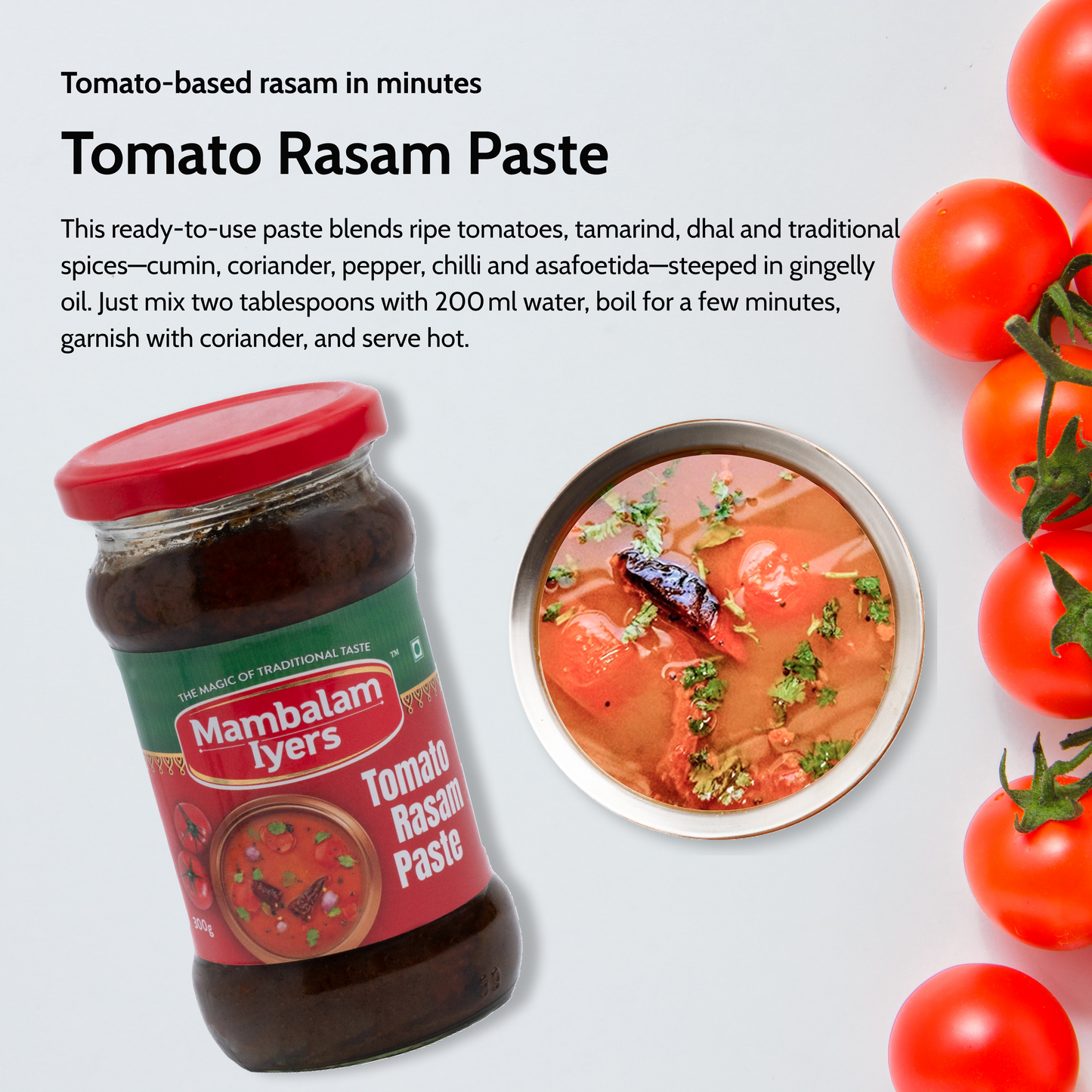 Tomato Rasam Paste (300 gms)