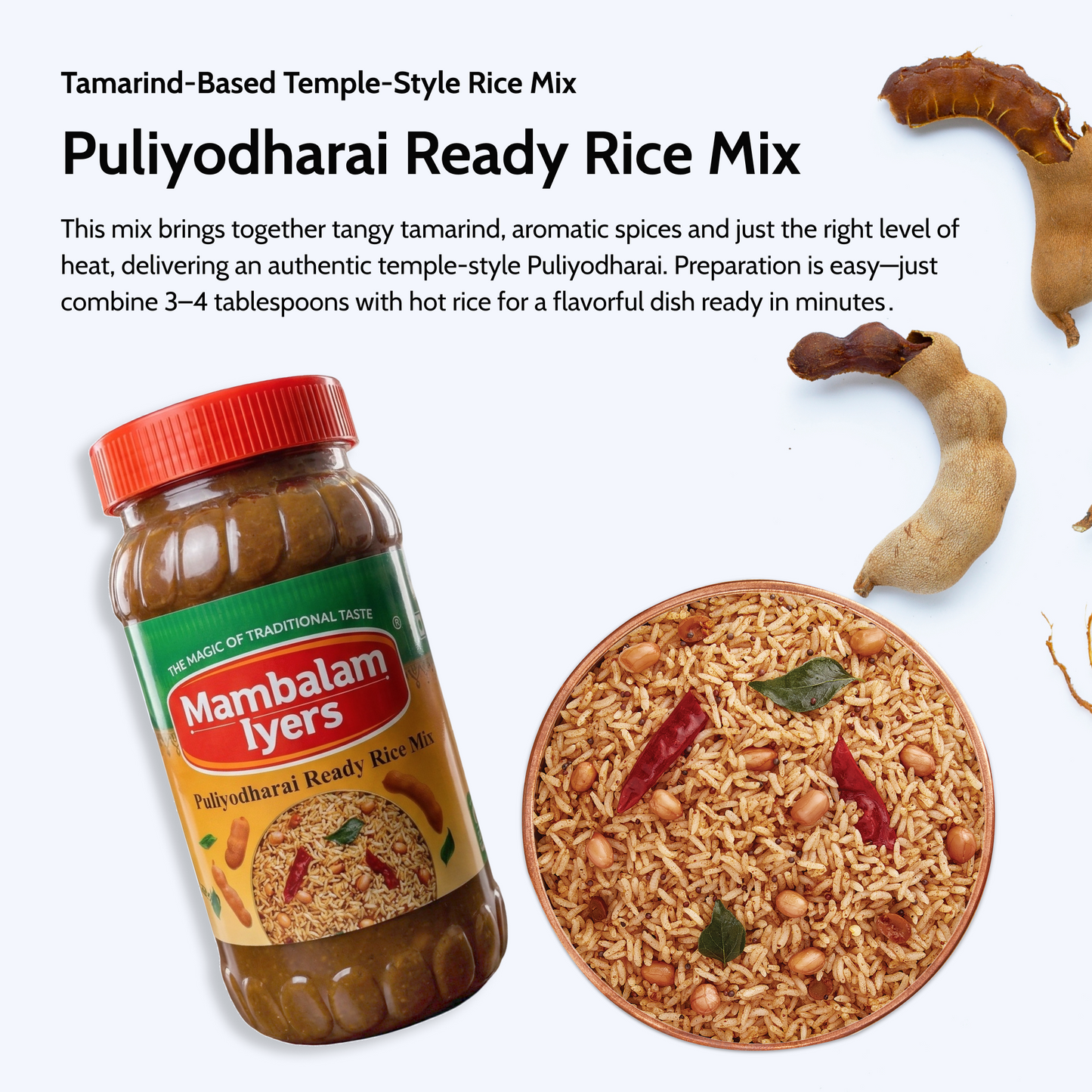 Puliyodharai Ready Rice Mix
