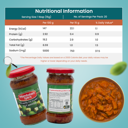Cut Mango Pickle (300 gms)