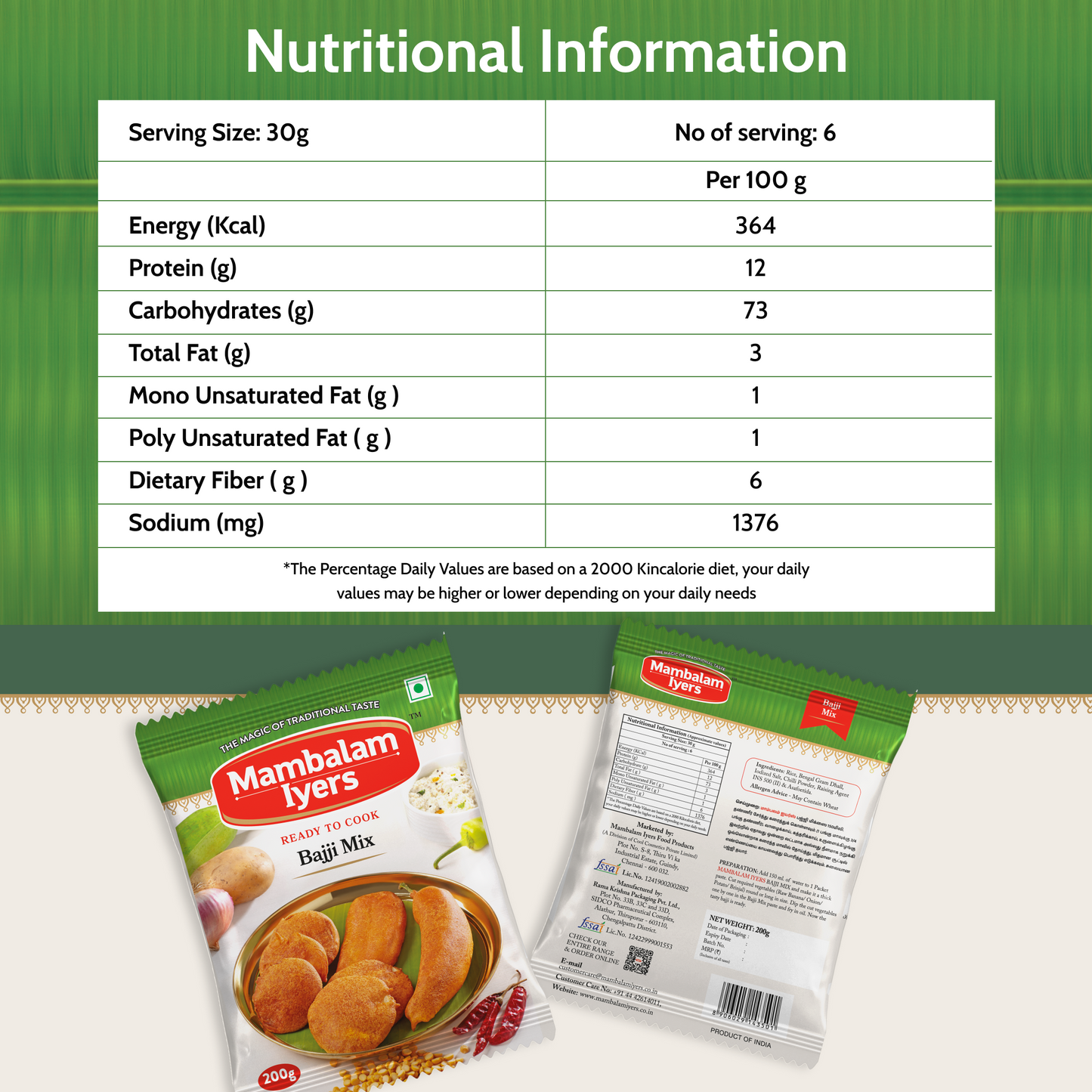 Bajji Mix (200 gms)