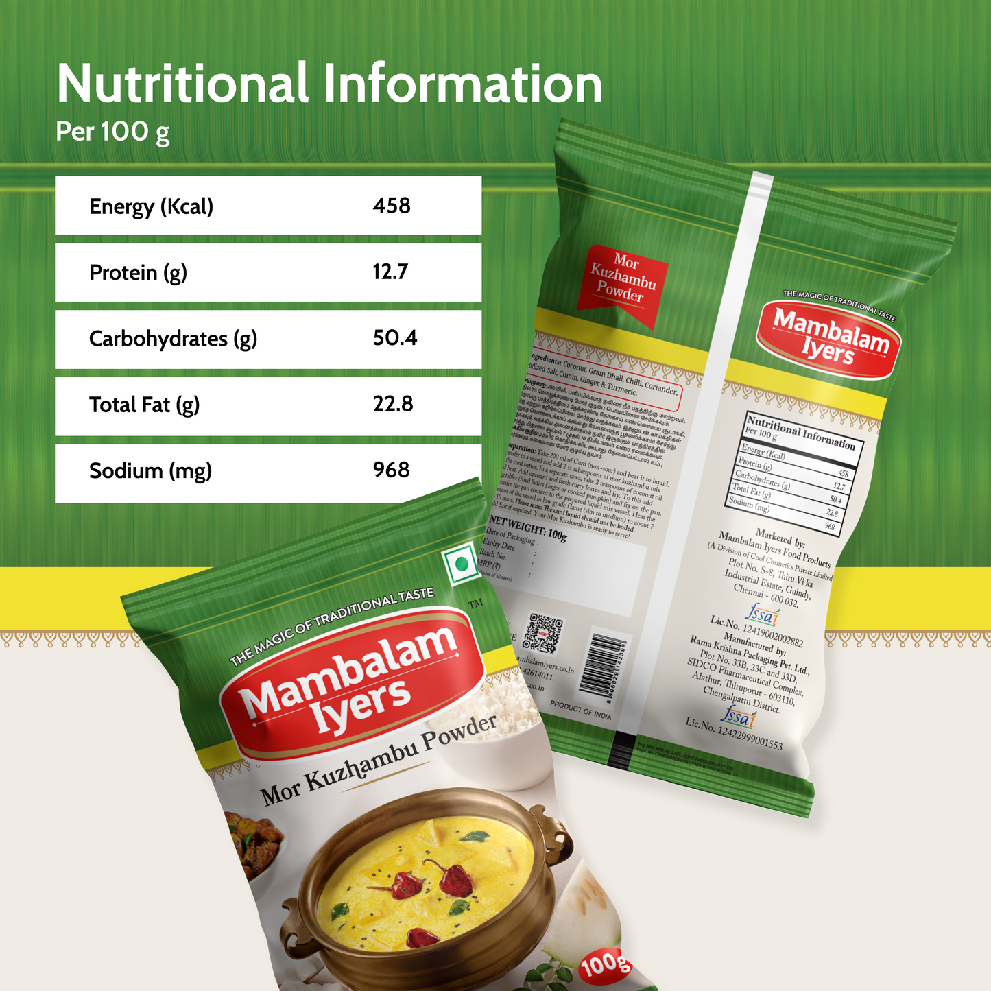 Mor Kuzhambu Powder (100 gms)