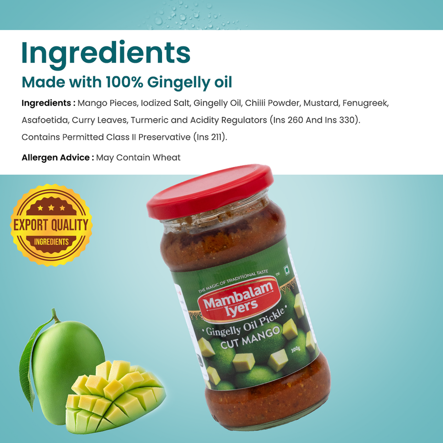 Cut Mango Pickle (300 gms)