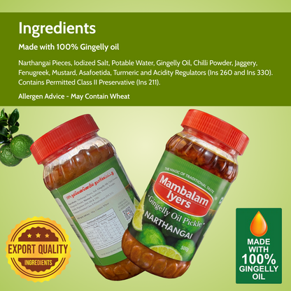Narthangai Pickle