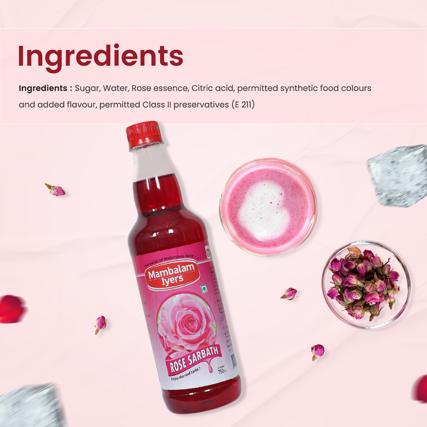 Rose Sarbath (700 Ml)