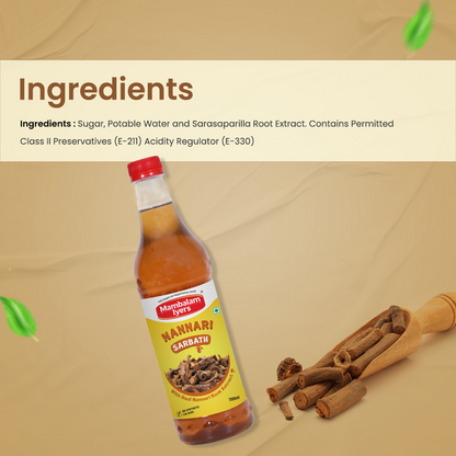 Nannari Sarbath (700 Ml)
