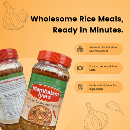 Garlic Kuzhambu Ready Rice Mix