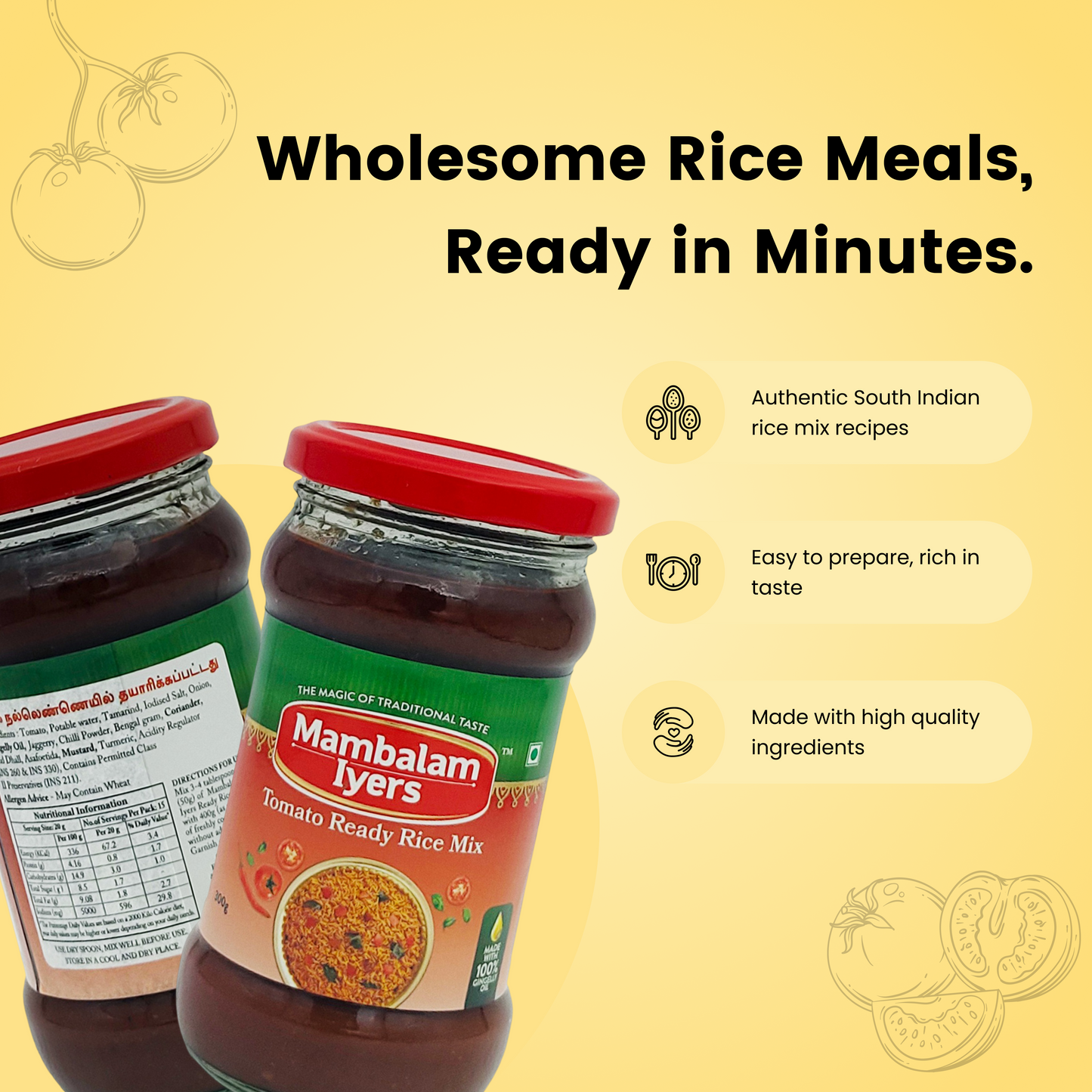 Tomato Ready Rice Mix (300 gms)