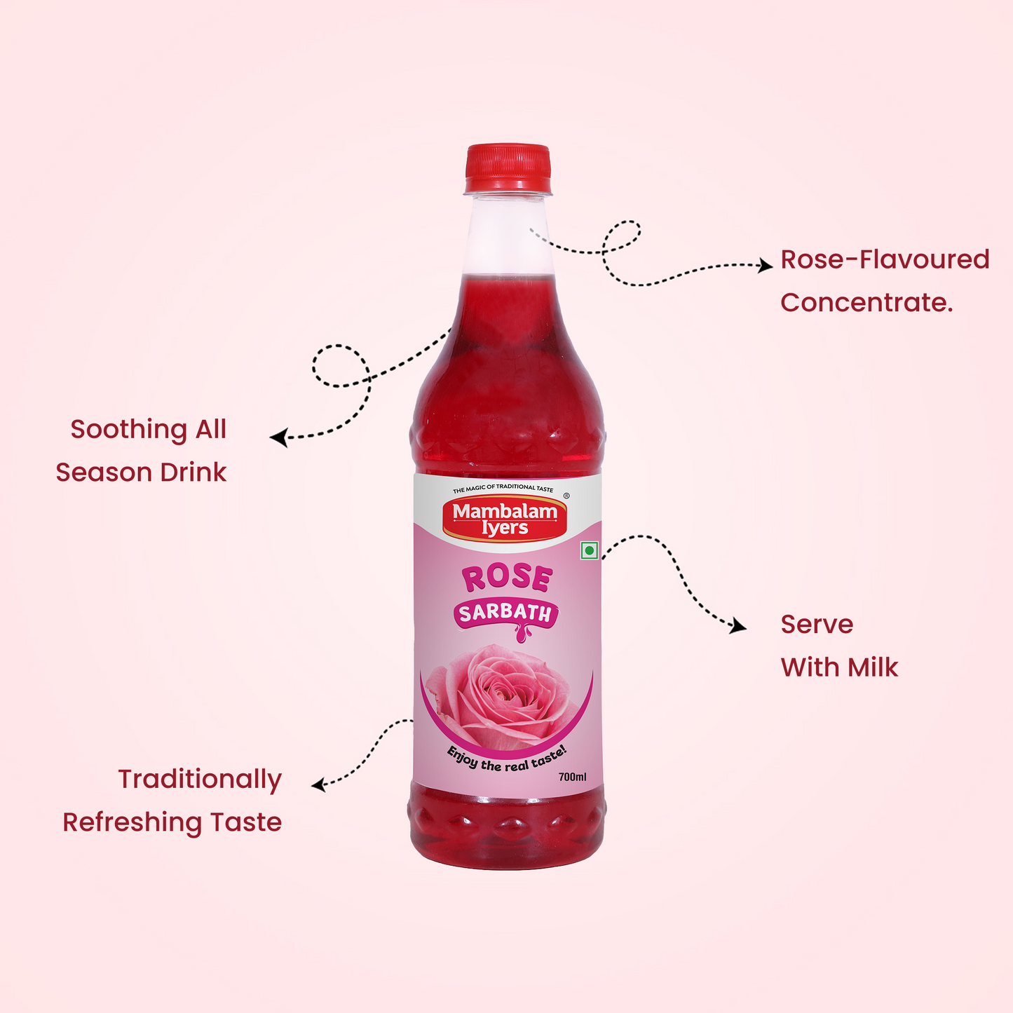 Rose Sarbath (700 Ml)