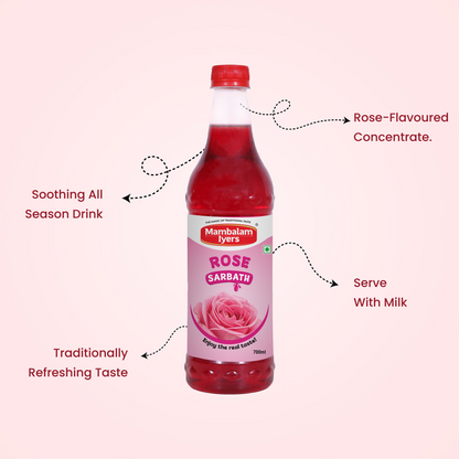 Rose Sarbath (700 Ml)