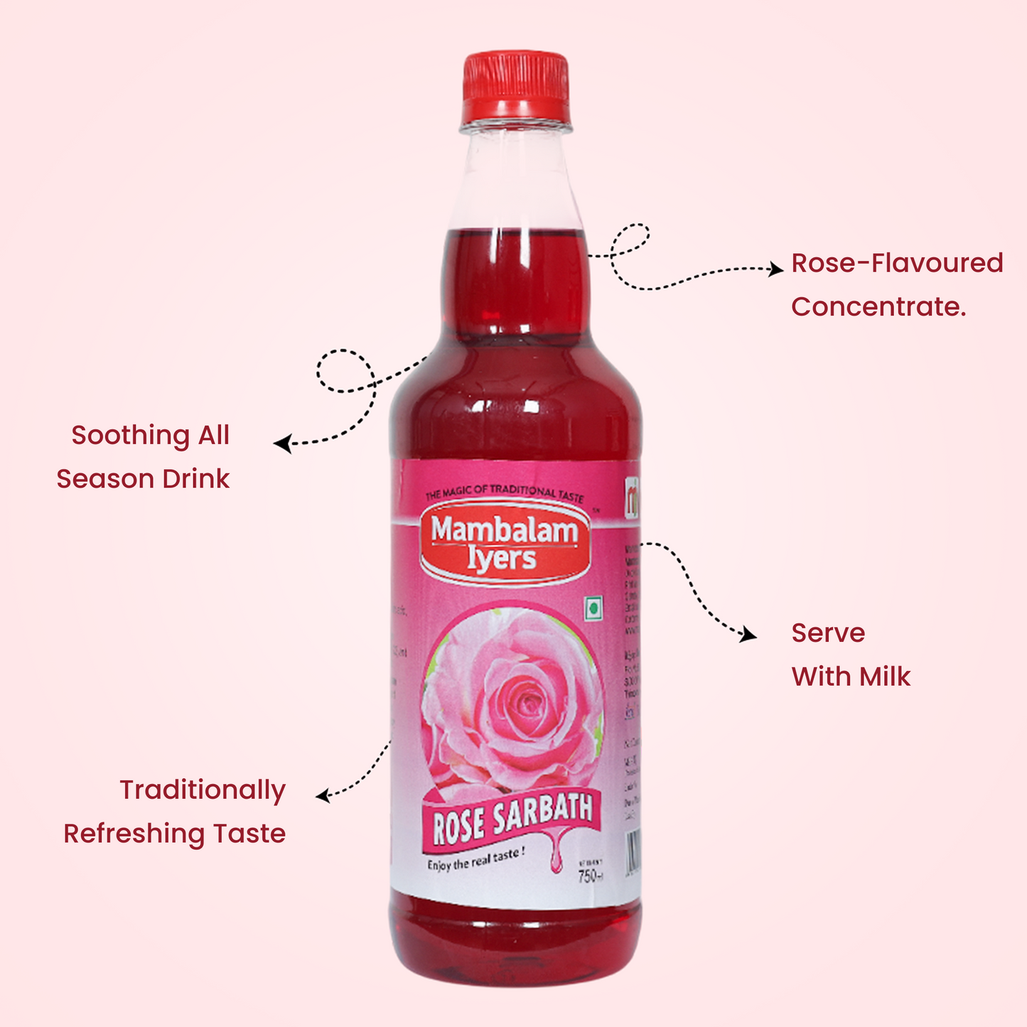 Rose Sarbath (700 Ml)