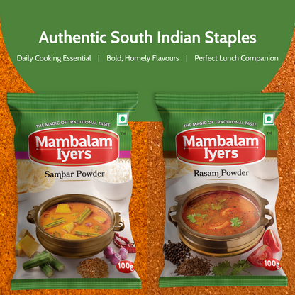 Sambhar Powder (100 gms) & Rasam Powder (100 gms)