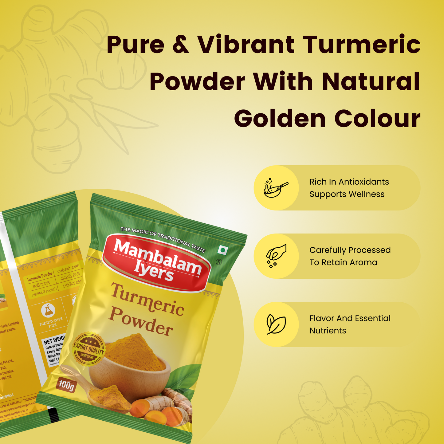 Turmeric Powder - Pack of 3