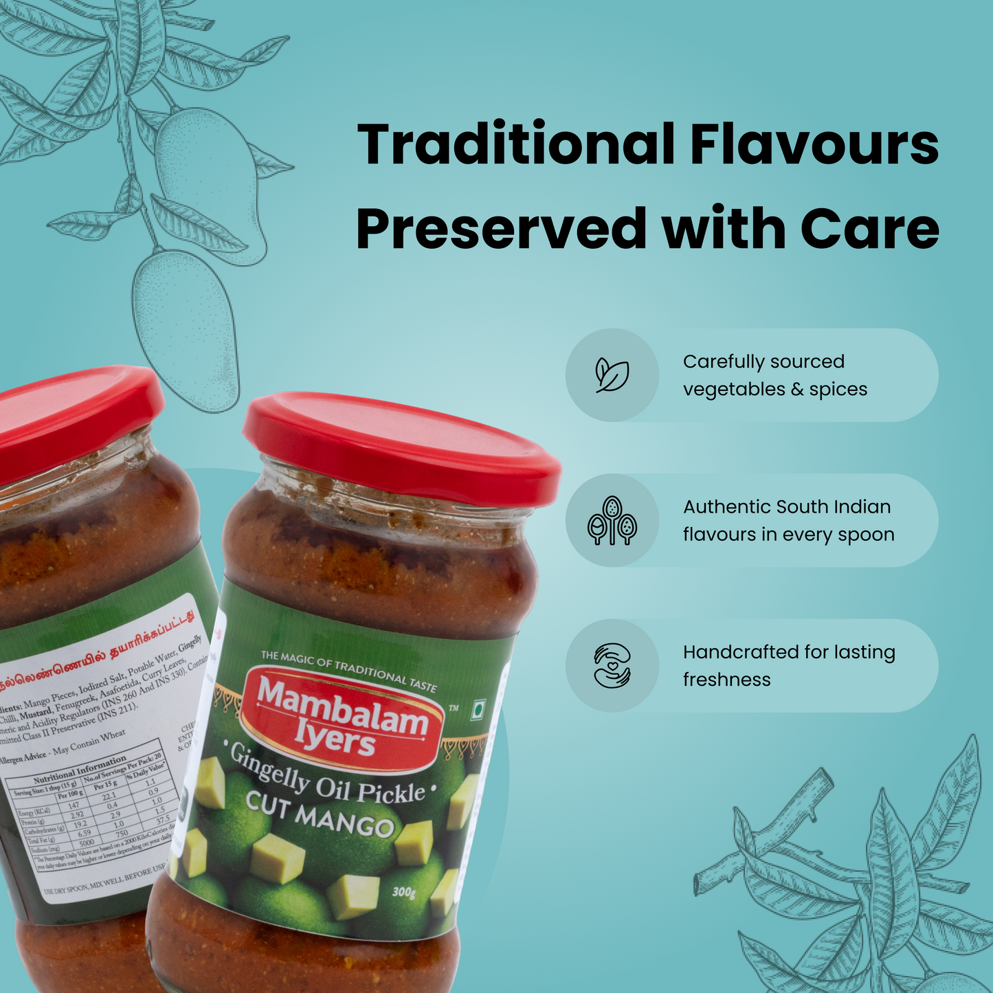 Cut Mango Pickle (300 gms)