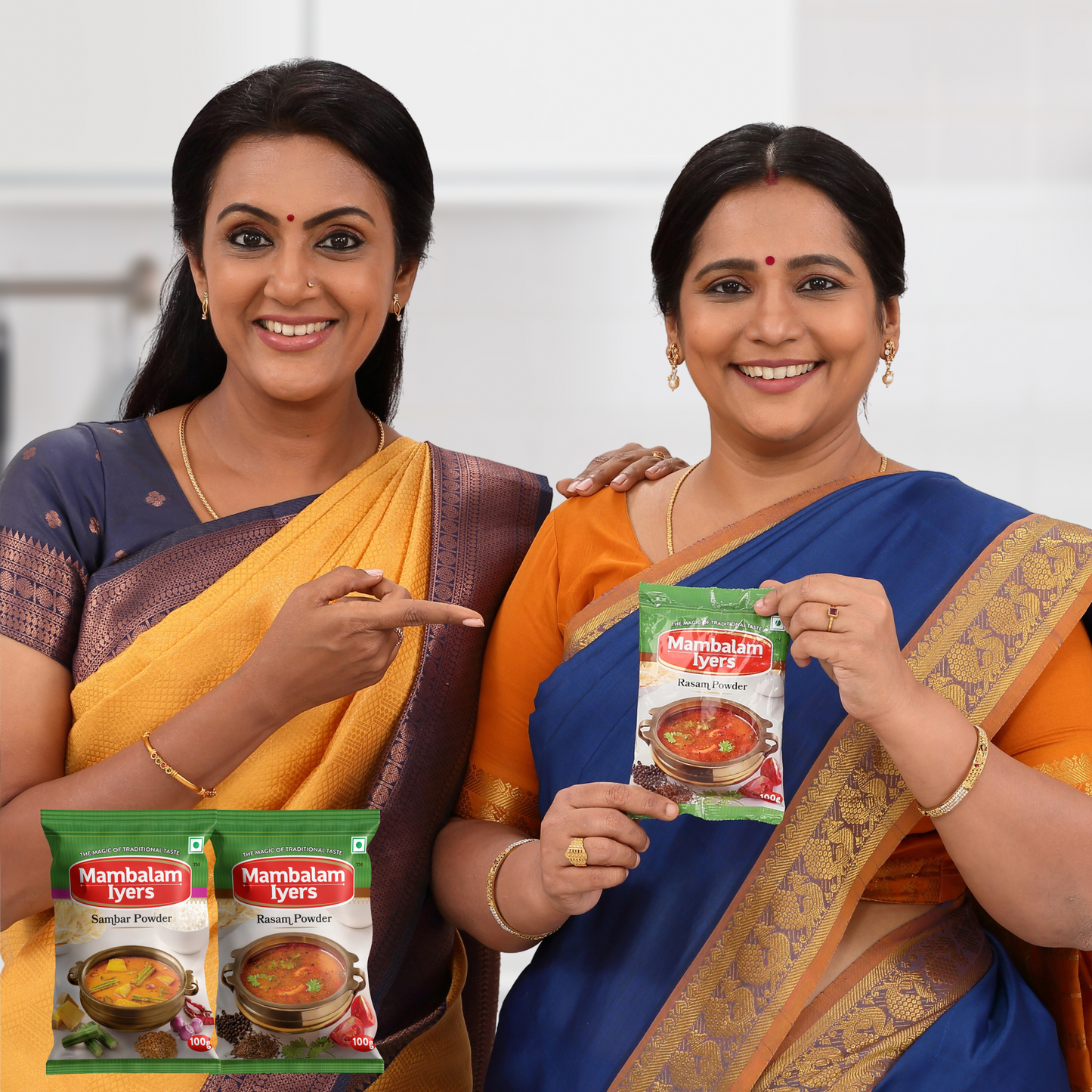 Sambhar Powder (100 gms) & Rasam Powder (100 gms)