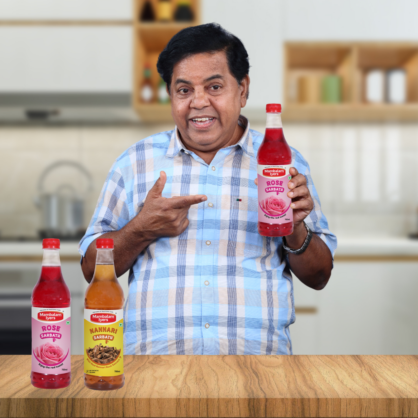 Rose Sarbath (700 Ml) & Nannari Sarbath (700 Ml)