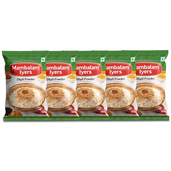Pack of Mambalam Tyers Dhall Powder packaging