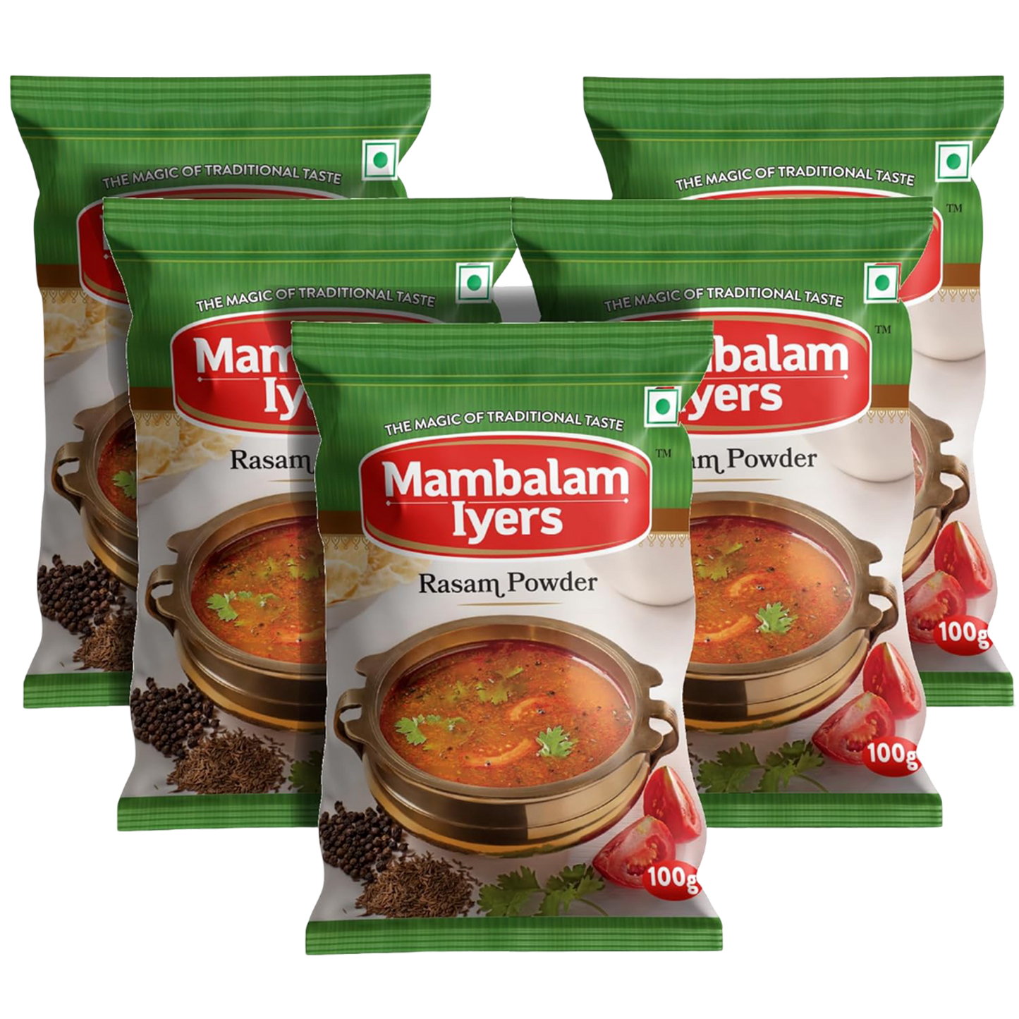 Mambalam Iyers Rasam Powder - Pack of 5 x 100g each